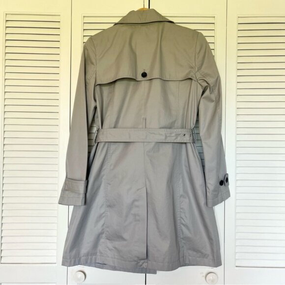 NWT Banana Republic Gray Trench Coat - Picture 7 of 15